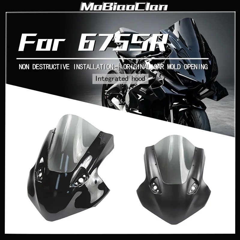 For CFMOTO 675SR 675 SR 675 sr 675sr Motorcycle Accessories Modified R1 One-Piece Front Head Cover Fairing With Windshield