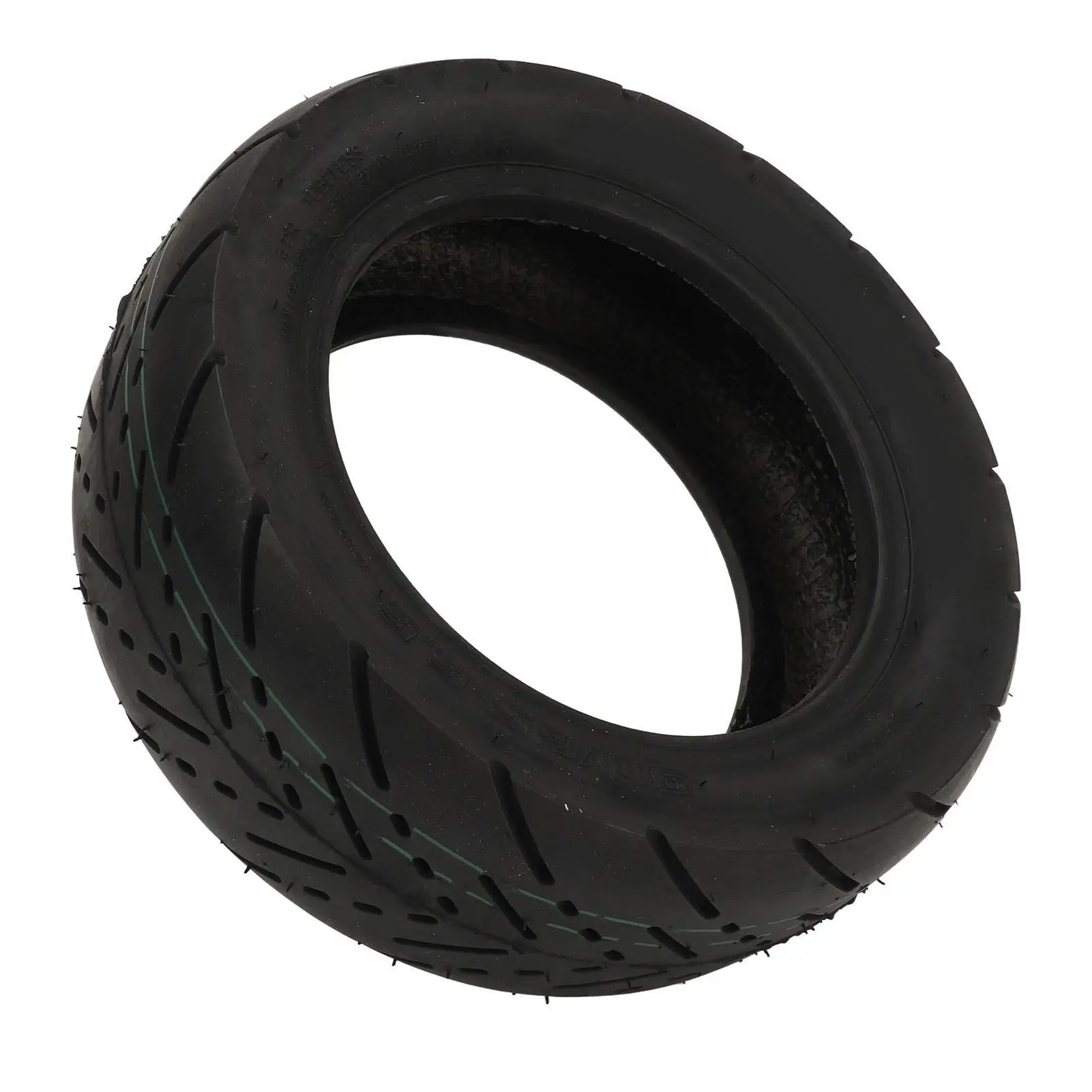 11in Thickened Rubber Tubeless Tire for Electric Scooter - 90/65-6.5 Anti-Slip Vacuum Wheel with Grooved Pattern