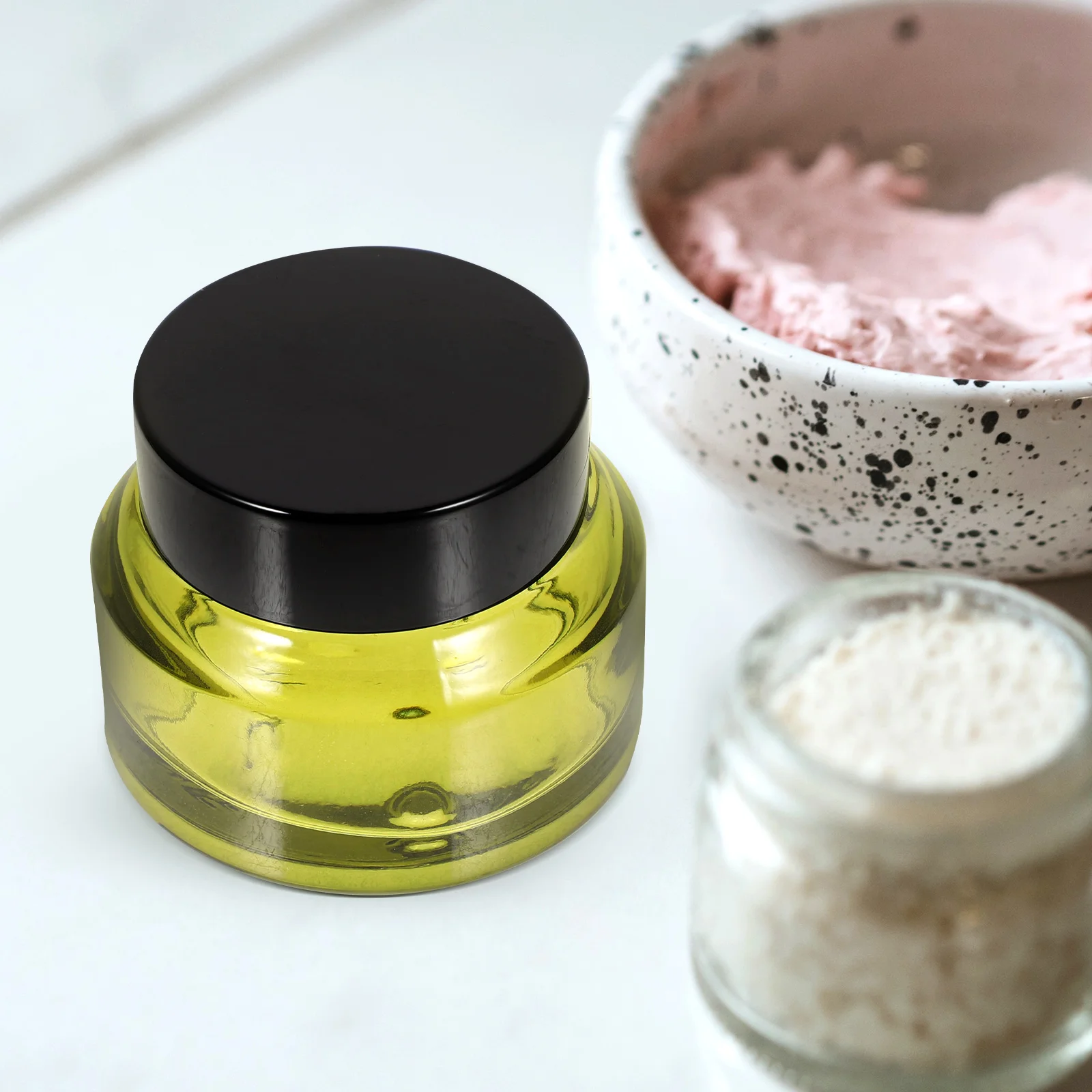 5 قطعة 15 جرام كريم الجرار إعادة الملء الحاويات للسفر مستلزمات التجميل المحمولة صغيرة تخزين الجرار لبلسم الشفاه بريق الأحجار الكريمة #3