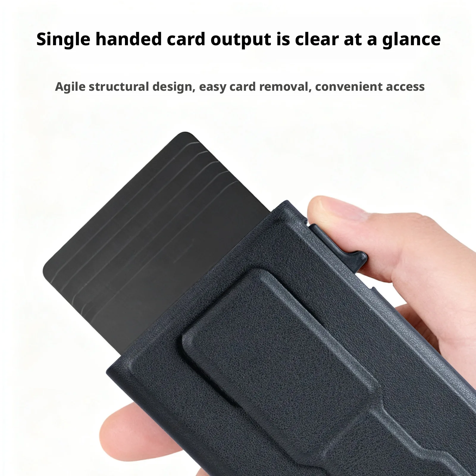 Somenie Magnetic automatic pop-up card bag suitable for MagSafe phone case with delicate texture and portability