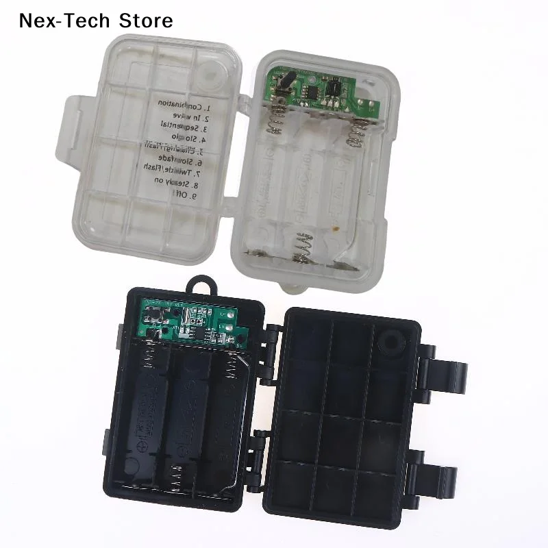 1 Set No.5 Battery Cartridge With Timing Function 3 Sections AA Battery Holder 3V Waterproof And Dustproof