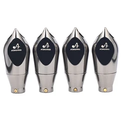 4PCS HiFi Audio Aluminum Alloy Wire Splitter Speaker Banana RCA Plug Cable Y Pant Boot Speaker cable Splitter Adapter Sleeve