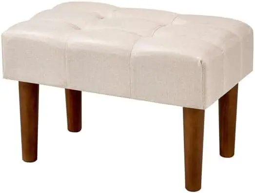 

Small Foot Rest Under Desk Ottoman, Linen Foot Stool With Legs, Rec Footrest Leg Rest For Sofa, Relieve Stress, Better Posture,