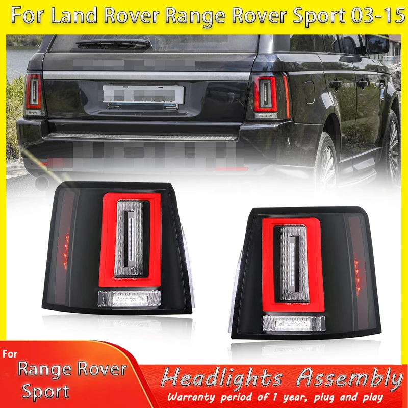 

Автомобильные светодиодные задние фонари для Land Rover Range Rover Sport 2005-2013, новый стиль, полностью светодиодный динамический указатель поворота, задний фонарь в сборе