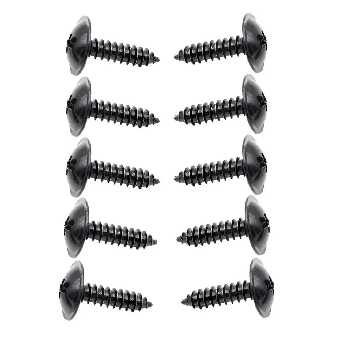 12493-05207E 1249306257E 10Pcs Car Fender Liner Apron Screw Bolt Black Fit for Hyundai Kia
