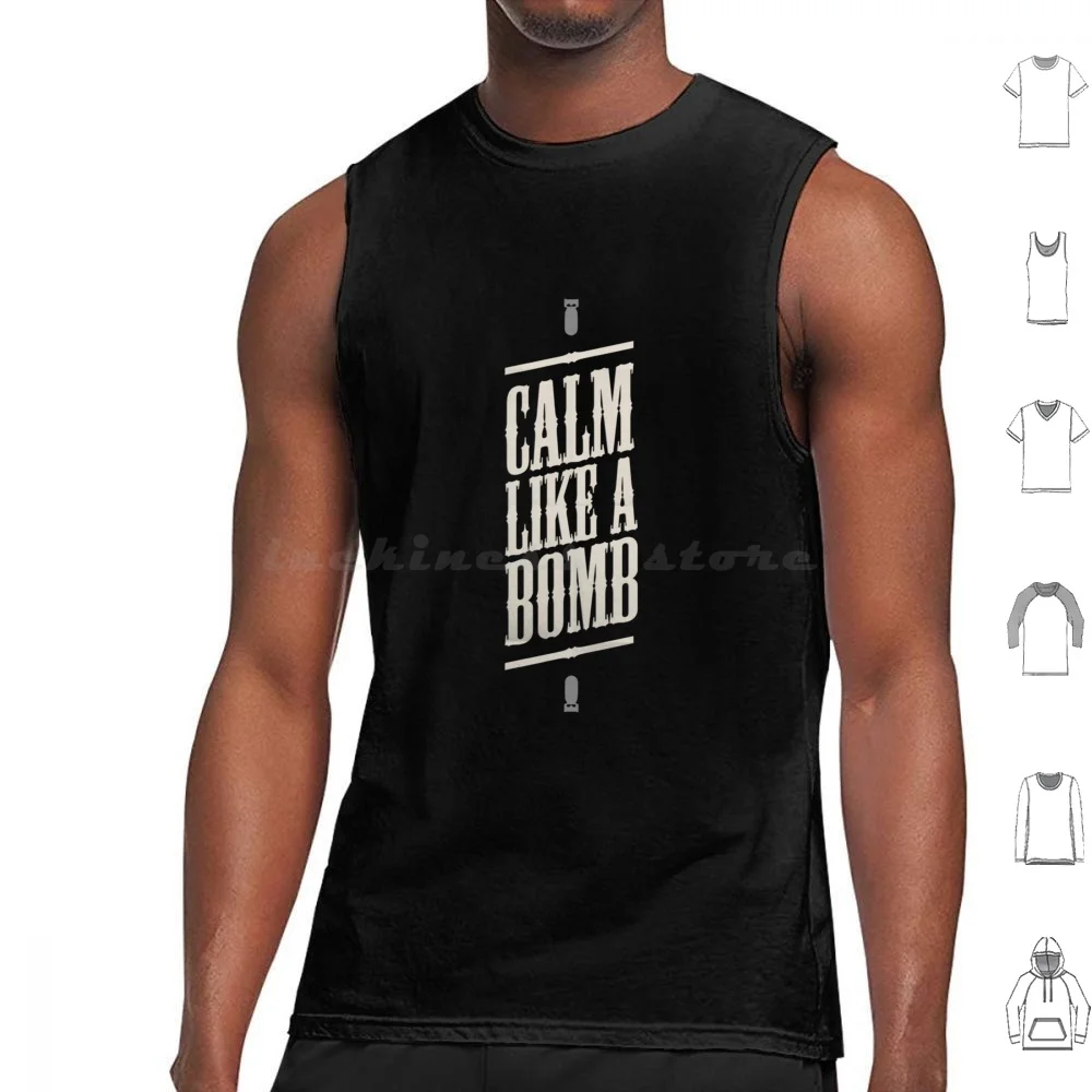 Calm Like A Bomb Tank Tops Print Cotton Rage Against The Machine Ratm Rage Music Band Tom Morello Machine Punk Protest Rage