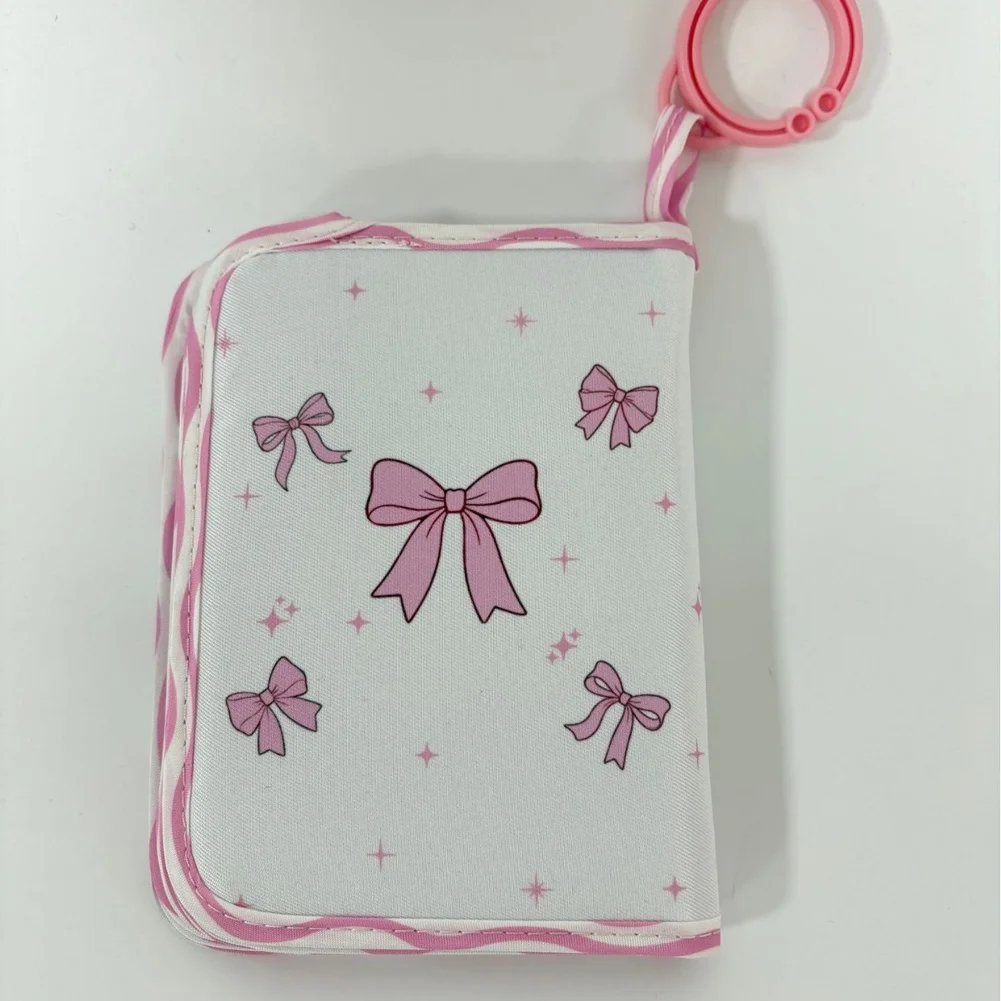 

Фотоальбом для новорожденных, 10 карманов, из ткани Оксфорд, большой размер, настенный, для путешествий, пасторальный розовый, 5,5 x 7 дюймов