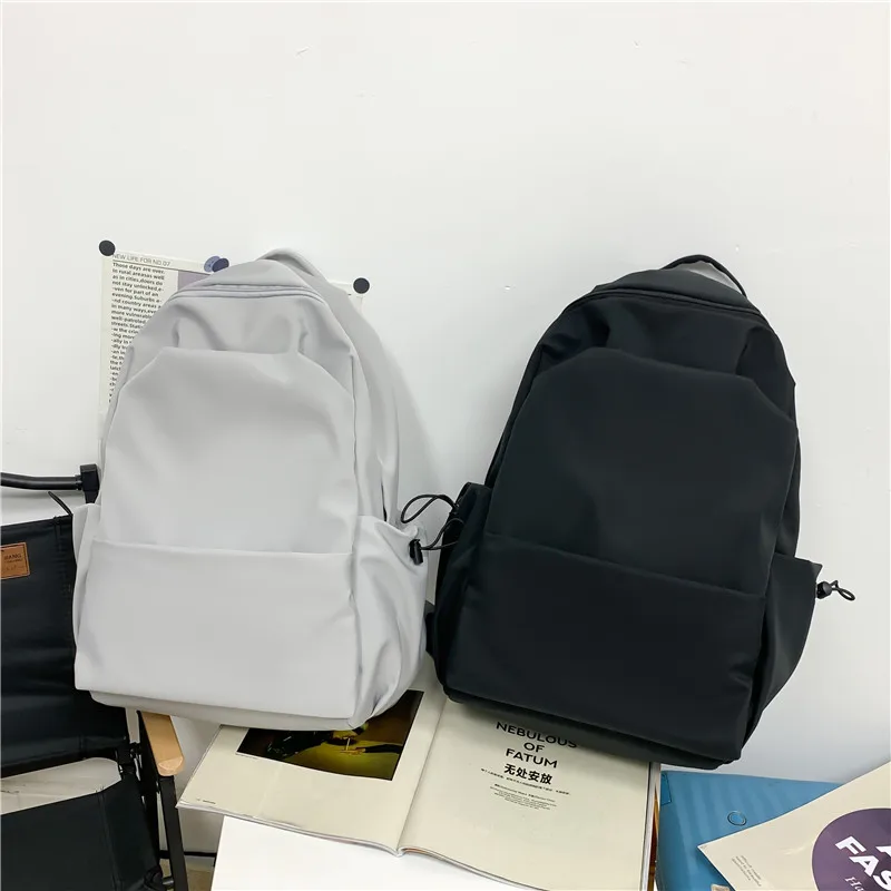 Composite Fabric Large Capacity Solid Backpack High Quality Versatile Simple Backpack for Women and Men 2024 Casual New Style