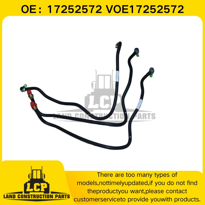 VOE17252572 Fuel pipe FOR A35F/G, A35F/G FS  A35G  A40G EC350E EC380E EC380EHR EC480E EC480EHR L150H L180H L180H