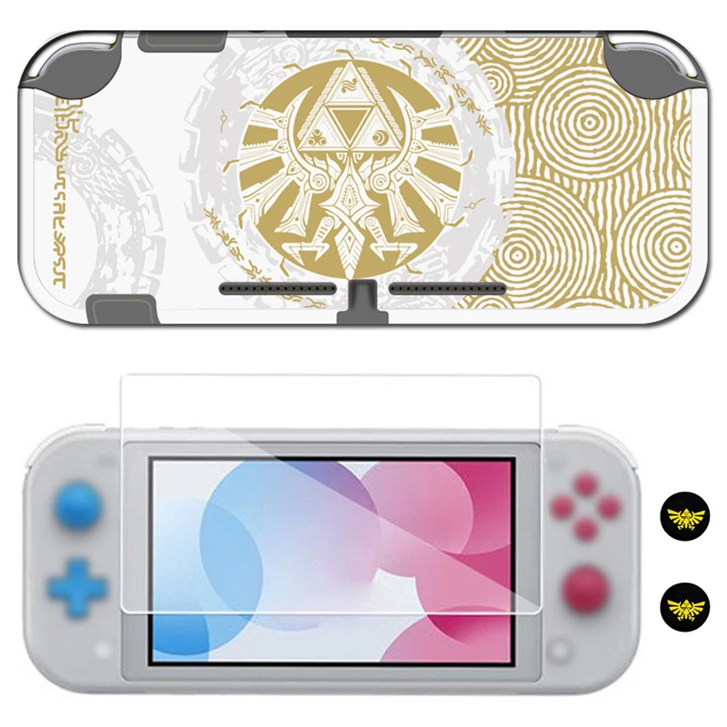 Switch Lite Game Accessories Pack-Hard Plastic Protective Case Cover Shell w/ Glass Screen Protector for NS Switch Lite Console