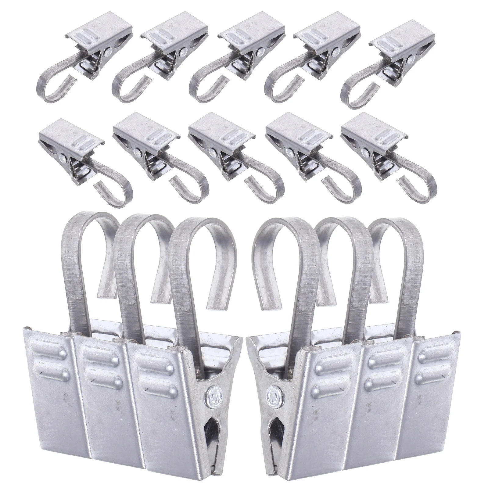 

36Pcs Heavy Duty Carpet Holders Rug Clips with Silver Hooks for Hanging Curtains Quilts Blankets and Wall Hangings