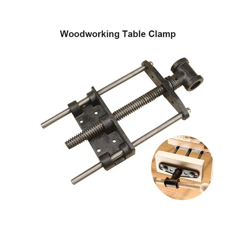 7 Inch Woodworking Vise DIY Light Woodworking Table Clamp Double-Link Fixture Woodworking Bench Vise Fixed Vice Tool