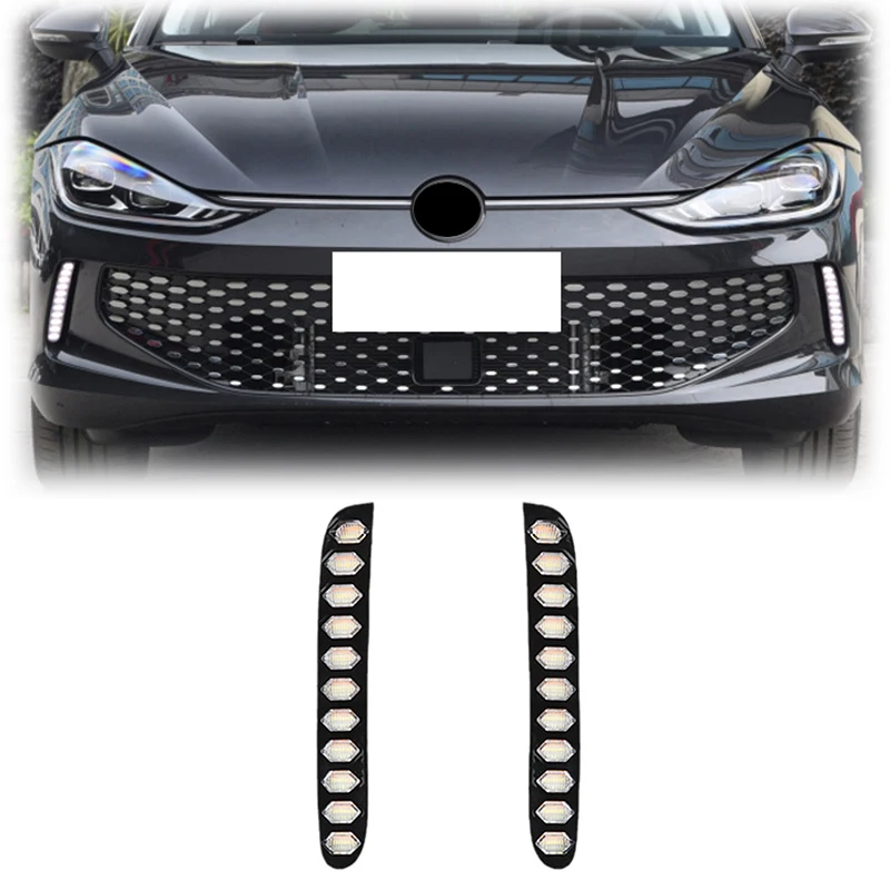 

Gobison LED DRL Daytime Running Lights Fog Lamp With Yellow Turn Signal for VW Volkswagen Lamando 2022 Fog Lights