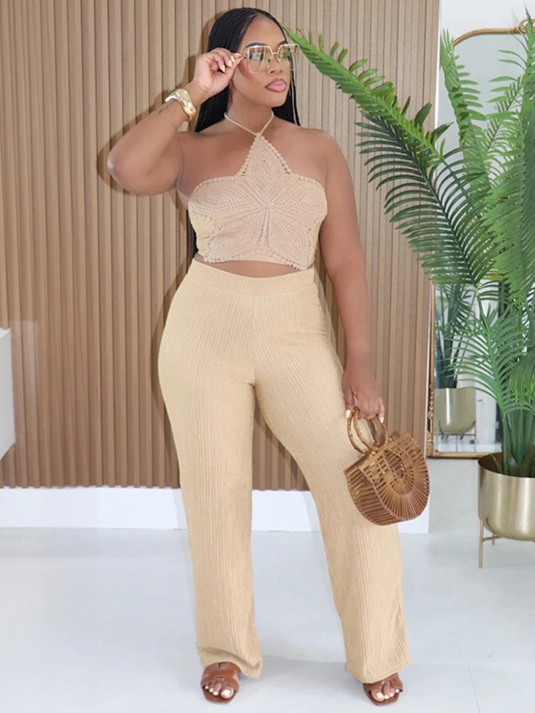 

2 Piece Women Sets 2026 Summer Autumn New Arrival Matching Sets Two Pieces Sets Sleeveless Top And Pants Suits Outfits Clothing