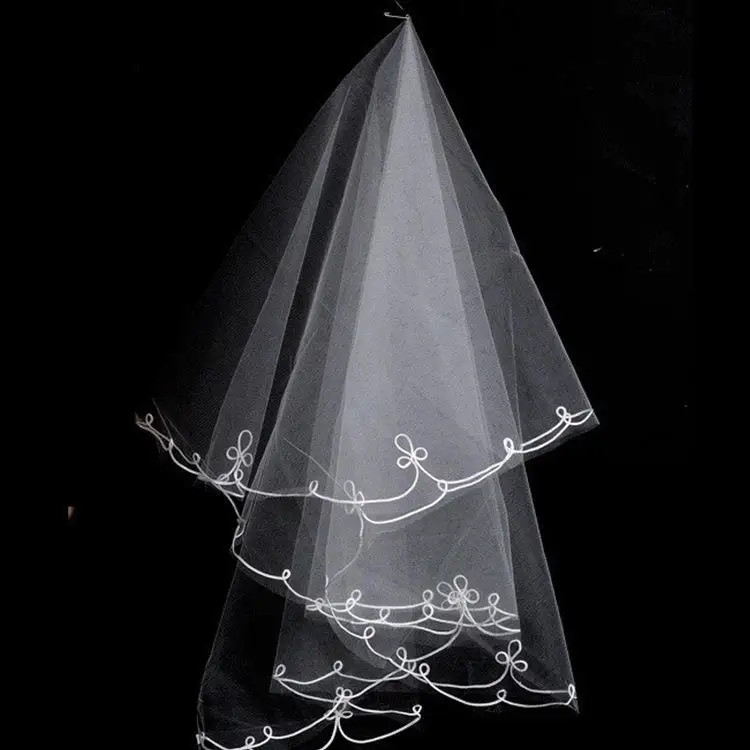 Wedding Accessories Short Veil 1.5m One Layer Wedding Head Veil For Bridal 2024