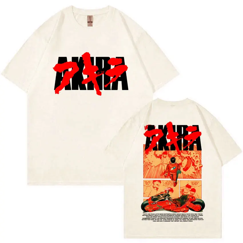Japanische Science Fiction Cartoon Film Anime Akira Shotaro Kaneda Grafik T Shirts Männer Frauen Baumwolle Vintage Übergroßen T-shirts – Detail 7