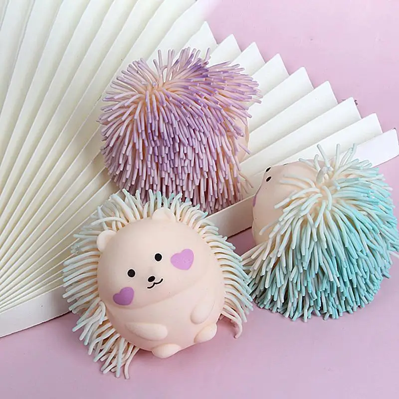 Cartoon Hedgehog Squeeze Toys Kawaii Cute Stress Relief Sensory Toys Slow Rising Stress Ball Anti Stress Fidget Toy Kids Gifts