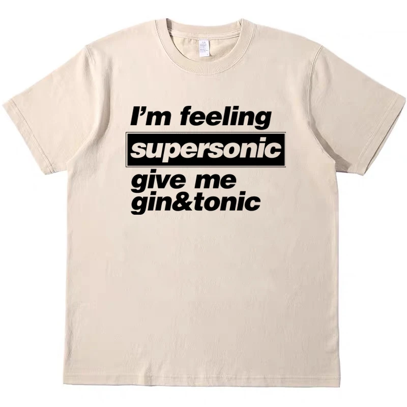 

Oasis Music Festival Merchandise Retro Short-sleeved Bf Couple T-shirts, Pure Cotton T-shirts, Original T-shirts