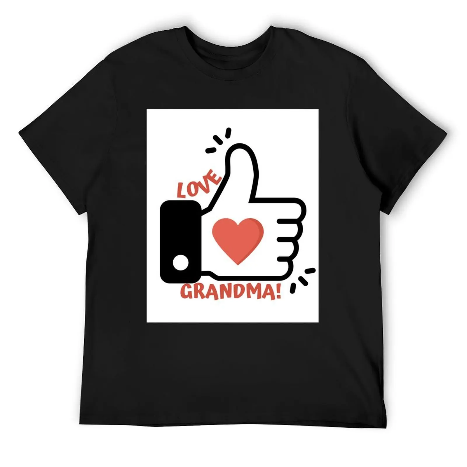 

THUMBS UP LOVE GRANDMA T-Shirt anime kawaii clothes anime tshirt t shirts for men cotton