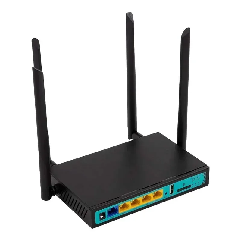 WE2416 Unlocked 4G LTE Router Wireless WIFI Solution 100Mbs 2.4G 1 WAN + 4 Lan Metal Cover For Home Use 4G Modem EU Band