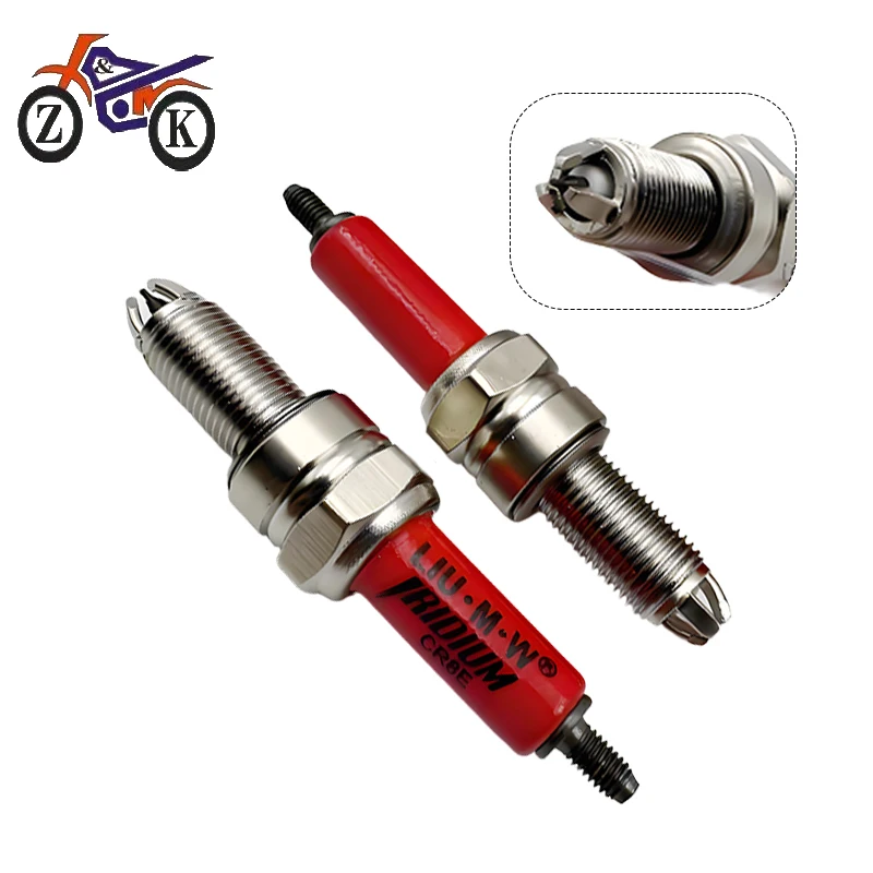 1PCS CR8E 3-Electrode EFI Motorcycle Lridium Spark Plug For Benelli Stels BN251 BN302 TNT300 TNT600 TRK502 Lengthen 10*19mm view 4