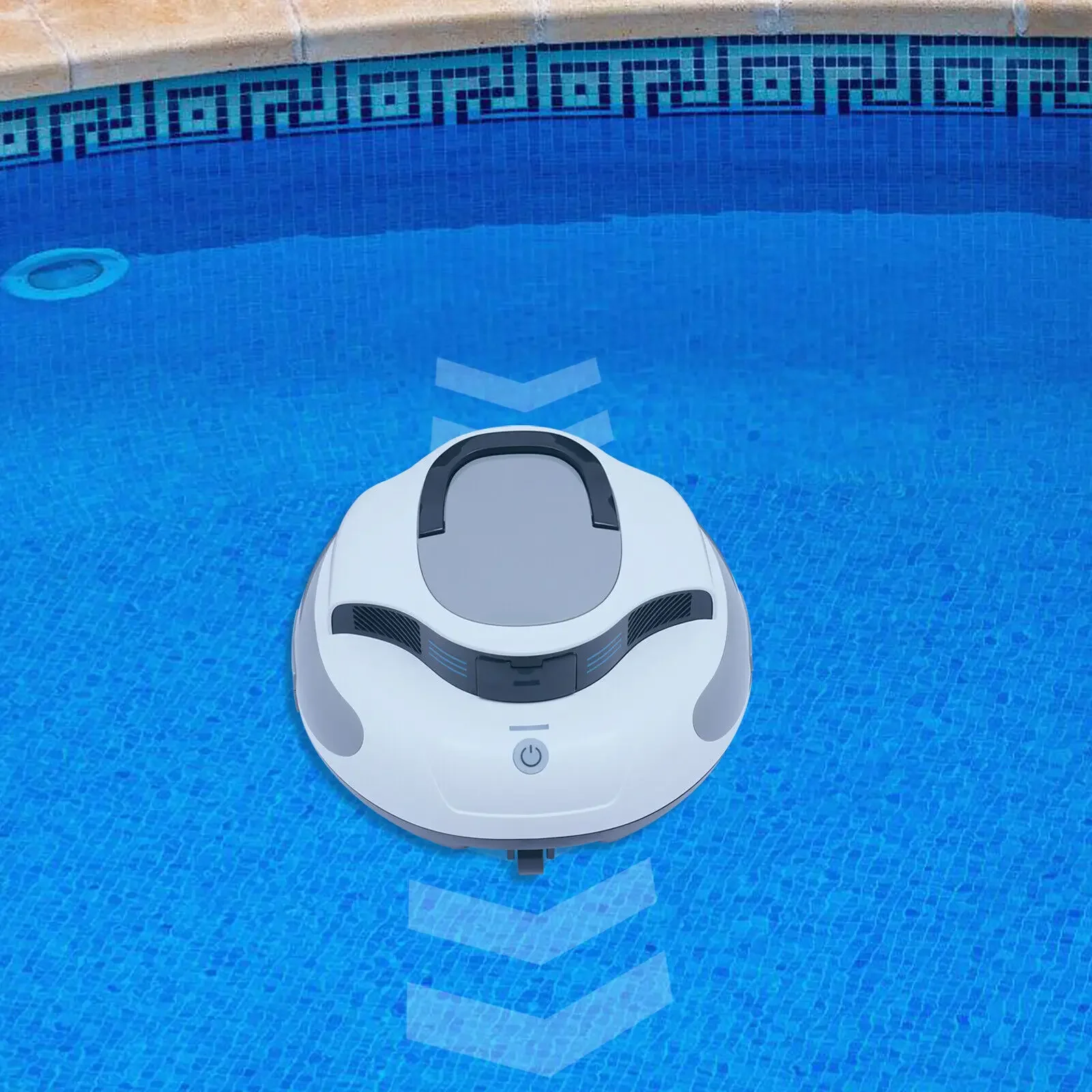 Pembersih Kolam Renang Robotik Tanpa Kabel Otomatis, Vakum Kolam untuk Kolam Di Atas Tanah