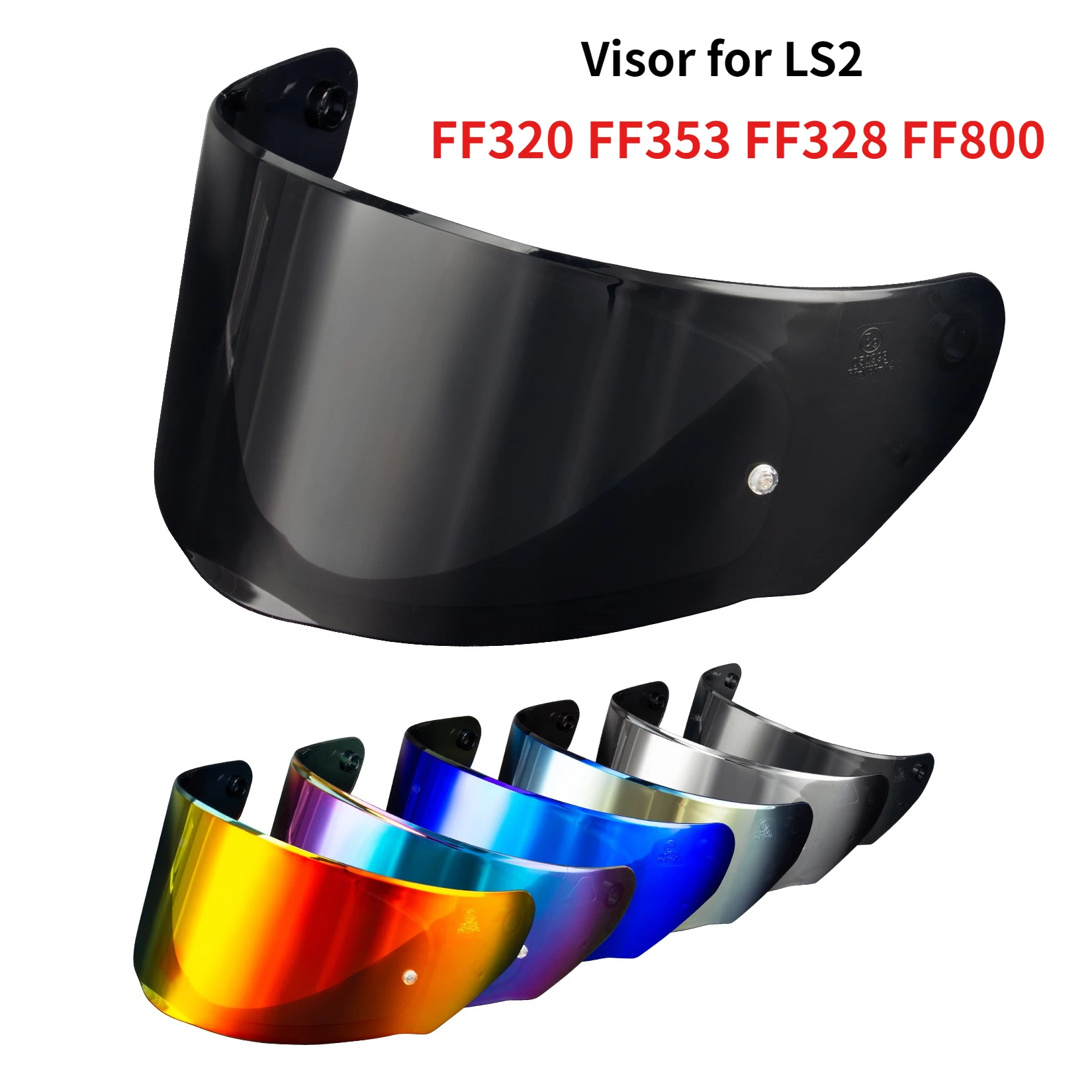 Motorcycle Helmet Visor for LS2 Assault Rapid Stream FF320 FF353 FF328 FF80 Tinted Visor Helmet Face Shield Replacement