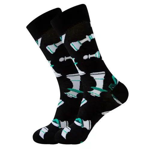 1 Pair New Happy Mens Socks Women Novelty Cartoon Sock Combed Cotton Funny Men's Big Size Crew Hip Hop Thick Long Socks - Image 51