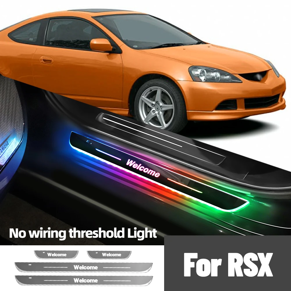 

For Acura RSX 2002-2006 2003 2004 2005 Car Door Sill Light Customized Logo LED Welcome Threshold Pedal Lamp Accessories