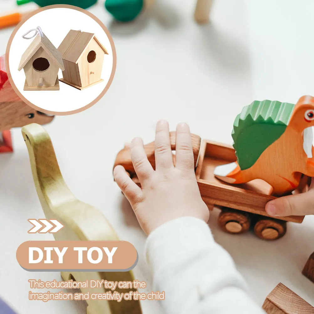 

2Sets Wooden Puzzle Assembly Educational DIY Creative Hand-Eye Coordination Fun Learning Birthday Christmas Gift