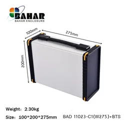 High-Quality Bahar Aluminum Case Wire Junction Box Instrument Shell Battery Enclosure Model BAD 11023 switch distribution case