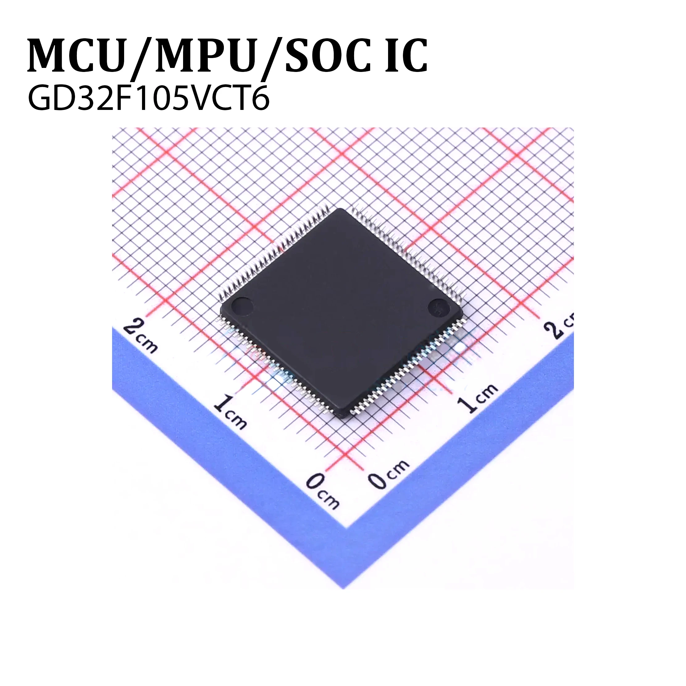 1PCS GD32F105VCT6 LQFP-100(14x14)  New and Original GD32F103C8T6 GD32F107VCT6 CPU ARM-M3 PWM 16bit MCU/MPU/SOC IC in Stock