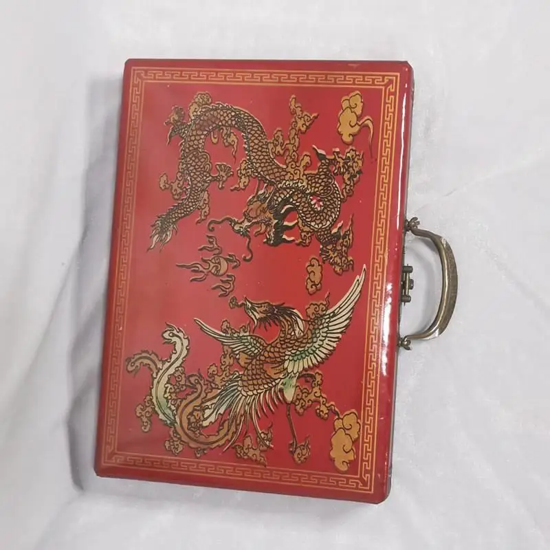 Chinese Style Special Gift for Foreigners English Antique Retro Mahjong Box