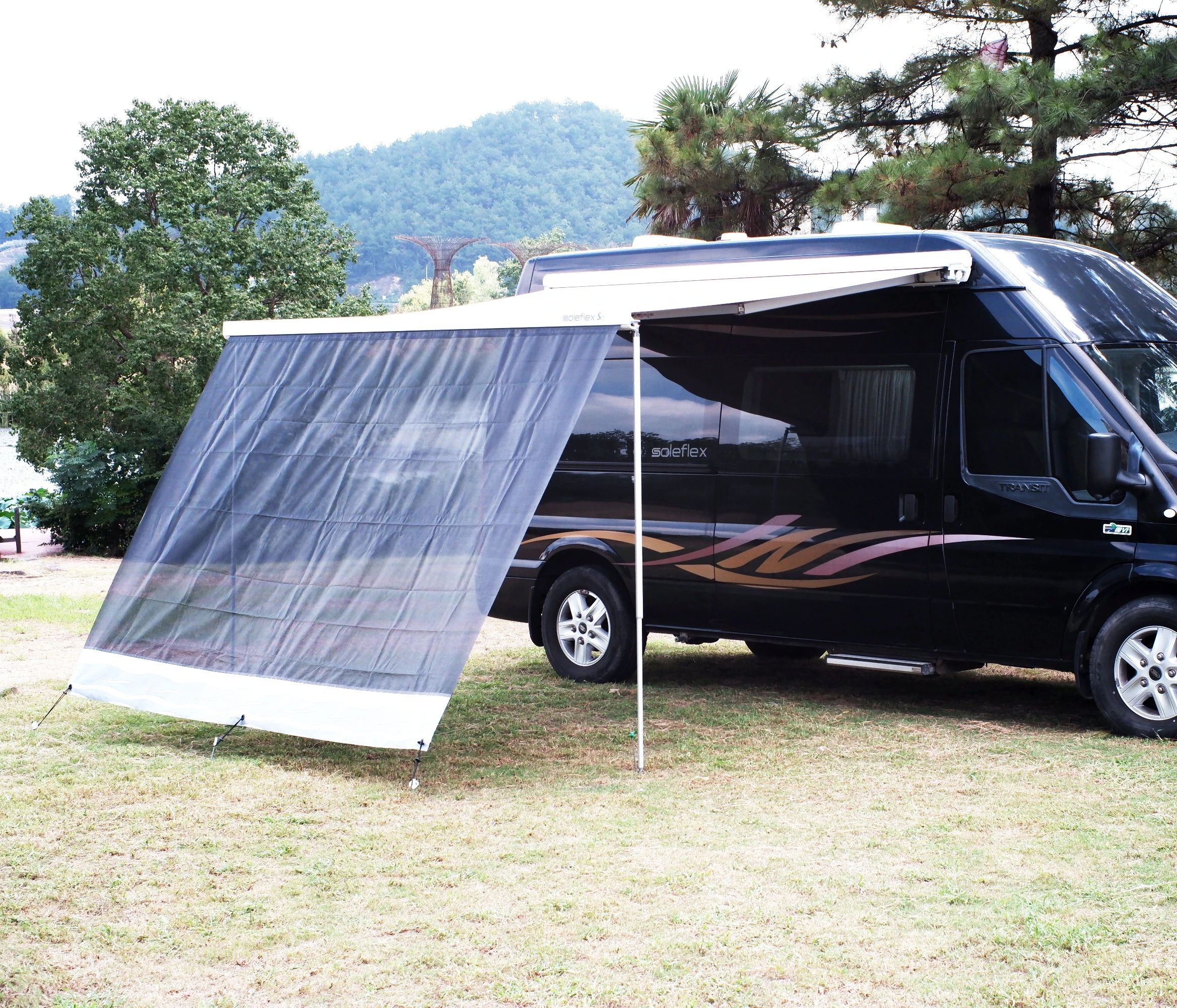 Factory Direct RV Awning Sun Shade Screen Sunshade Mesh Sunscreen Caravan Awning Shade for Motorhome&Camper Trailer