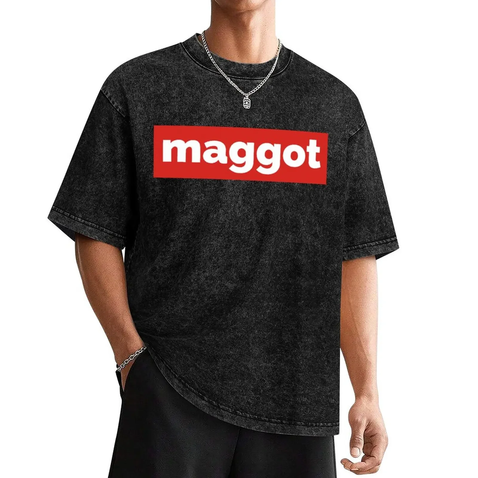 maggot. T-Shirt street wear sports fans rapper graphic tees mens workout shirts