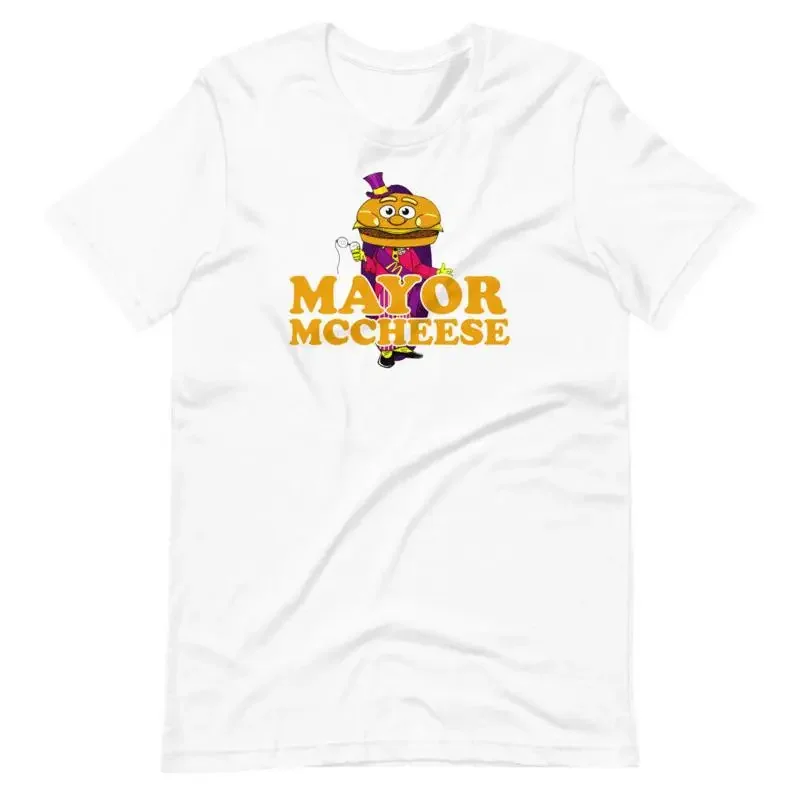 Mayor Mccheese Vintage Style Burger T Shirt