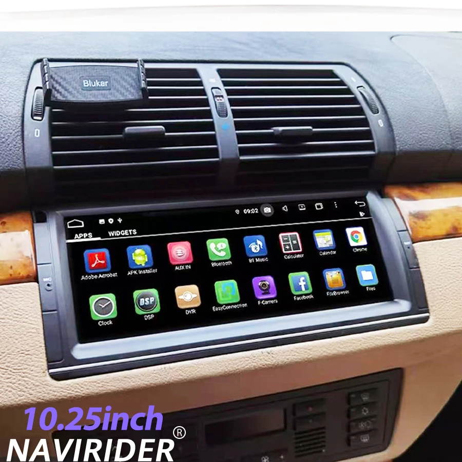 DSP Bluetooth 4G Navi Carplay Qled Screen For BMW 5 E39 X5 E53 M5 E38 1996-2006 8G+128GB 2DIN Car Radio Android 15 GPS Stereo