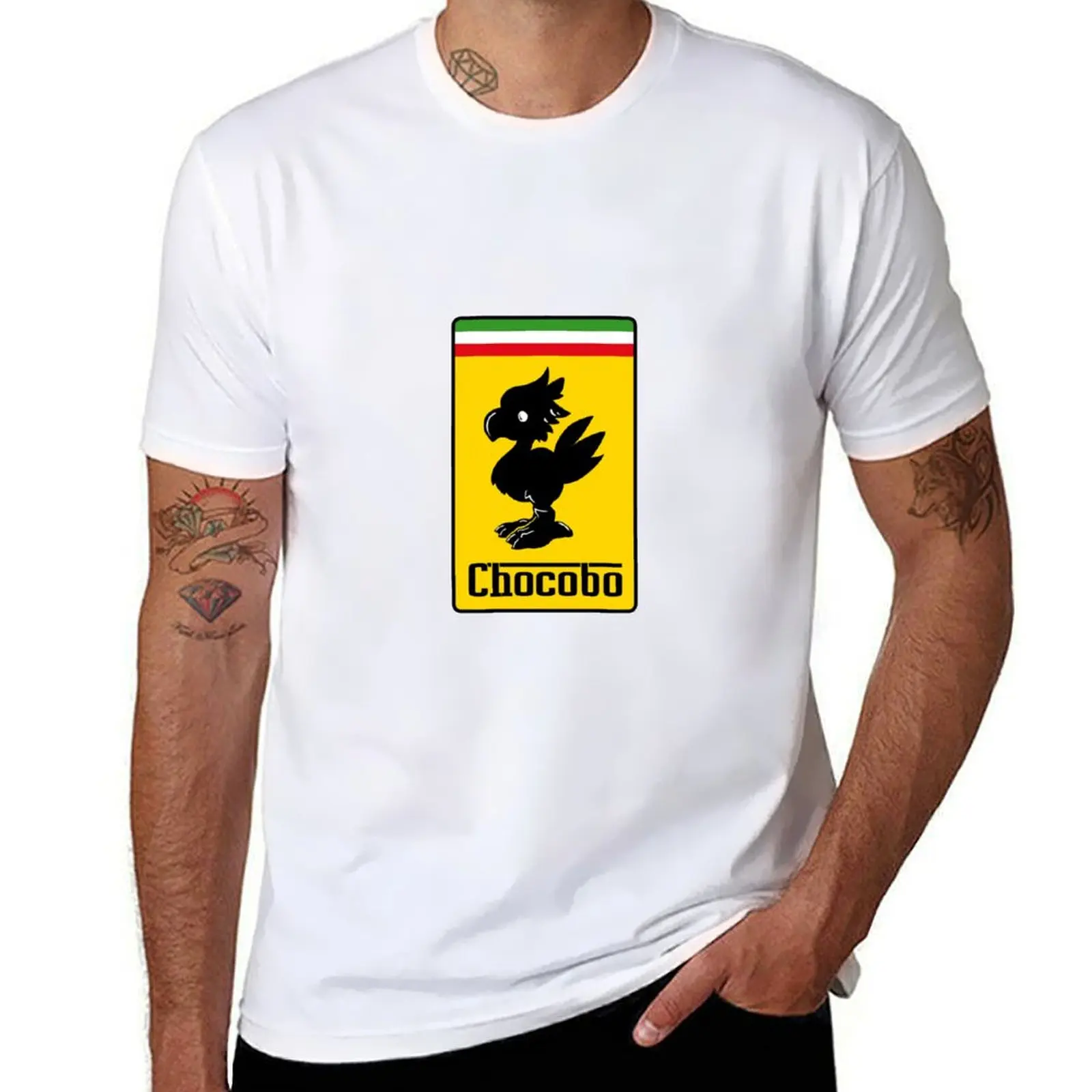 

Scuderia Chocobo T-Shirt anime t shirts oversize t shirt man cotton T-Shirt