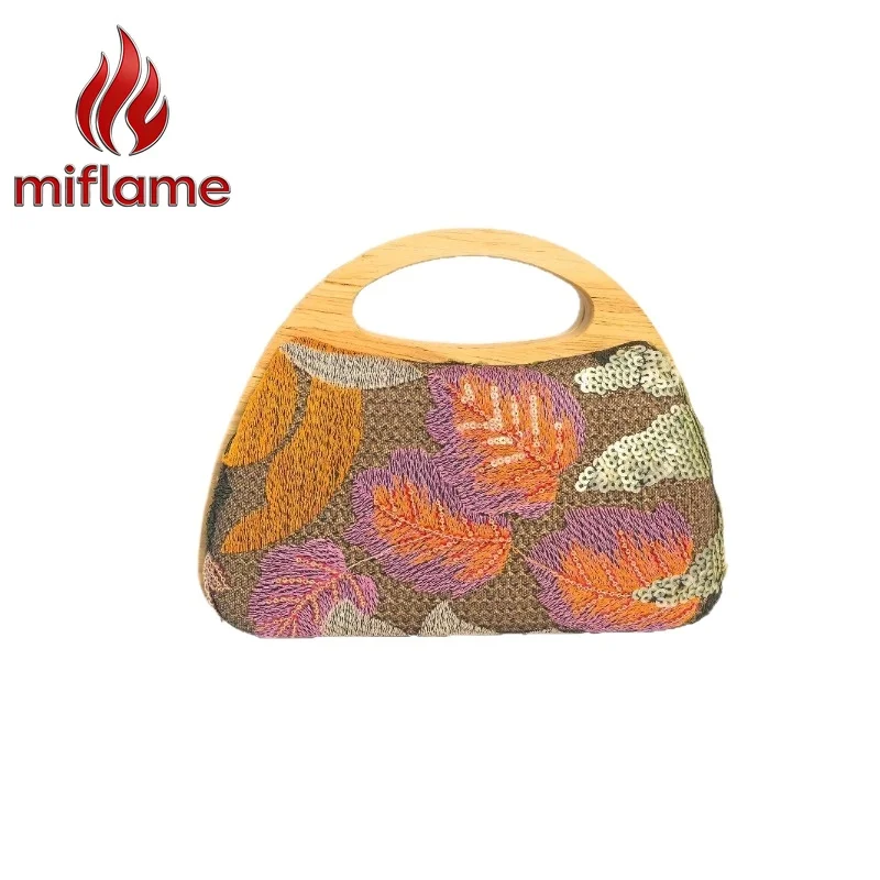 

Miflame Evening Bag Women Linen Handbag Sequin Mesh Embroidered Clutch Elegant Purse with Tassel for Party Formal Boho Style