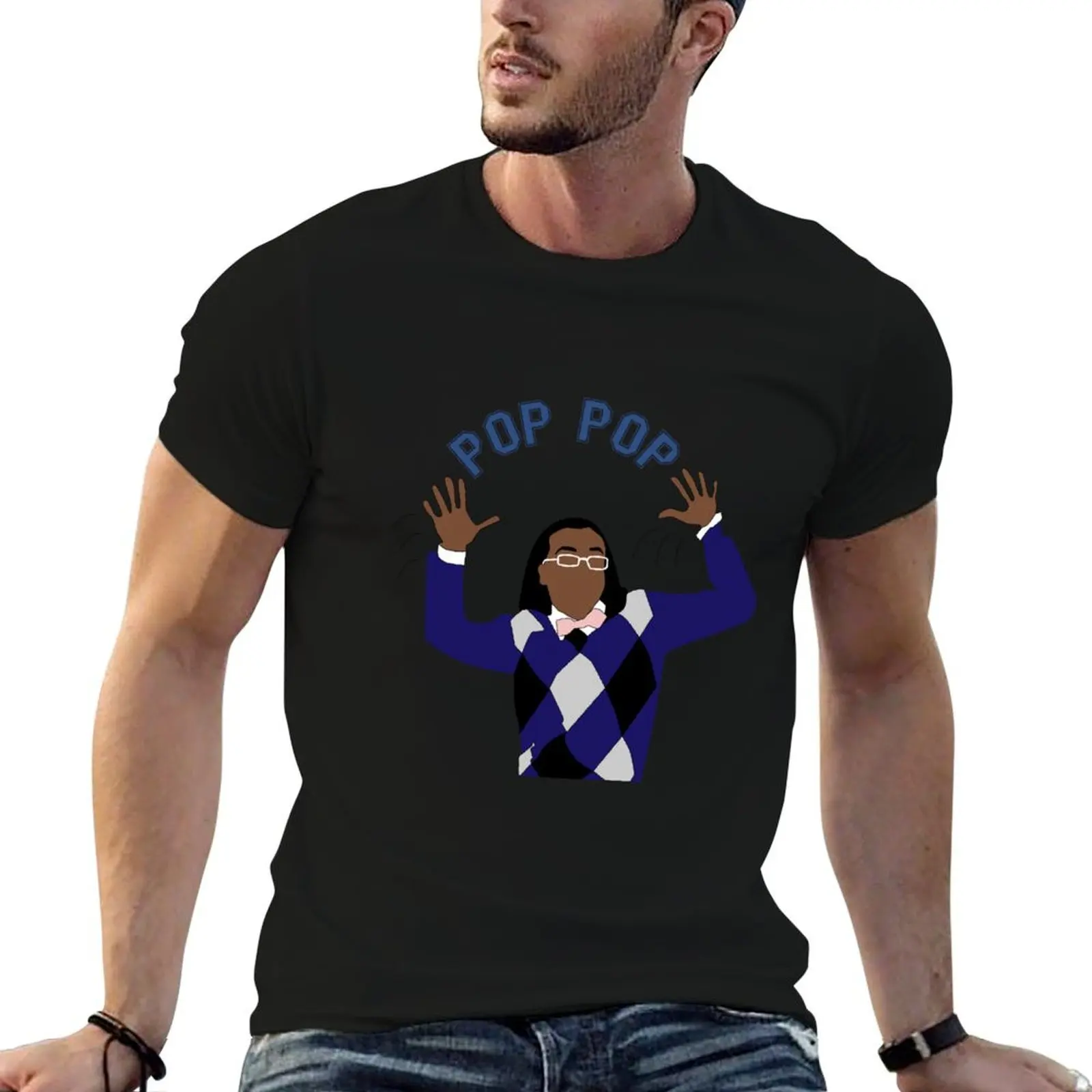 T-Shirt Pop Pop Magnitude Community pour homme, t-shirt graphique pour homme, t-shirt de luxe pour homme, T-shirt en coton