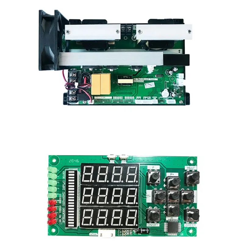 Fanyingsonic-超音波クリーナー400W,PCBディスプレイ回路,スマートマザーボード,音波洗浄器付き