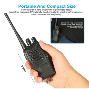 Baofeng BF-888S Walkie Talkie UHF Twee Manier Radio Baofeng 888S UHF 400-470MHz 16Ch Transceptor Dragbars Met Oortje 6 Hauptverkaufszubehör Radio Baofeng - №4