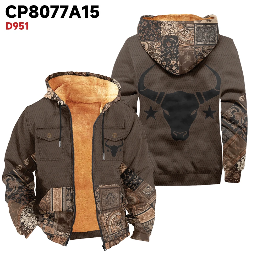 2024 Fashionable and warm men's parka for winter outdoor activities