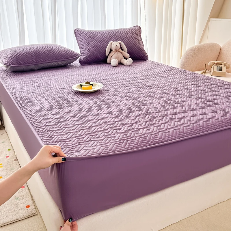 Mattress Pad - Breathable Mattress Protector Twin Size - Premium Quilted and Noiseless Machine Washable Mattress Protector