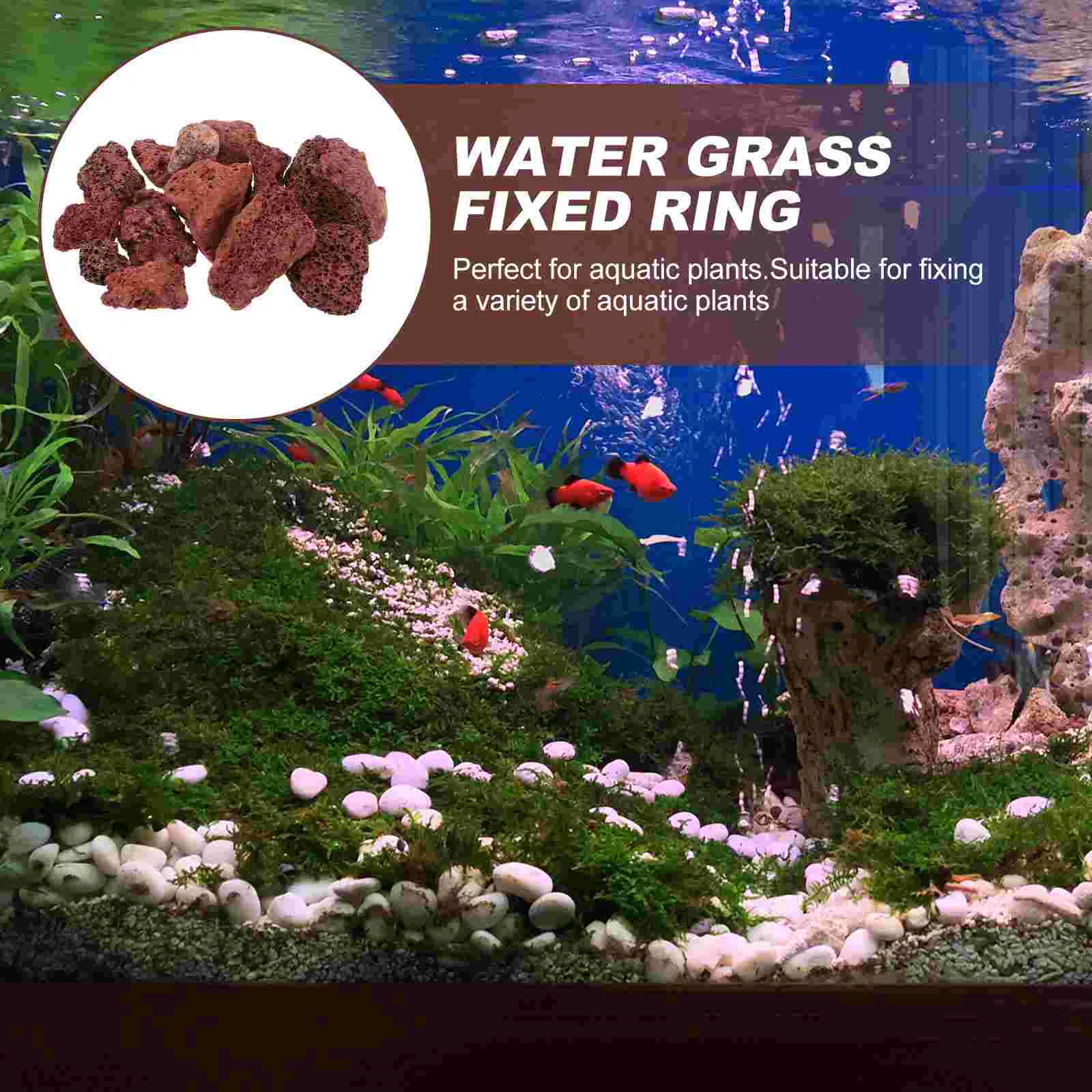 Aquarium Sand Porous Block Aquarium Rock Filter Tank Red Ceramic Accessories Stones Rocks Landscaping Stone