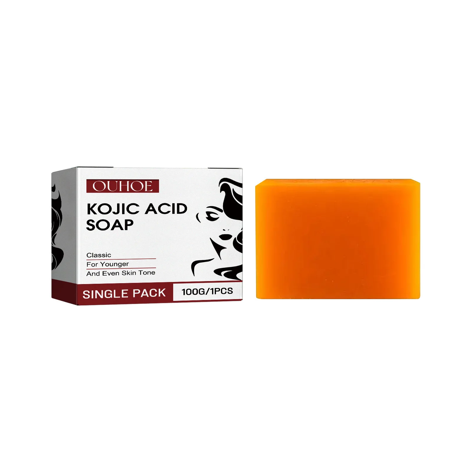 Whitening Soap Lighten Dark Underarm Leg Remove Dead Skin Bleaching Deep Cleaning Pores Moisturizing Brightening Kojic Acid Soap