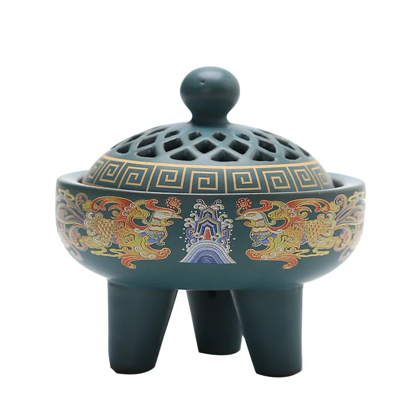 

Cloisonne incense burner, backflow aromatherapy burner