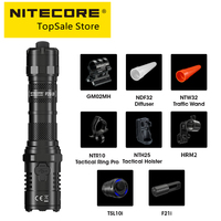 NITECORE P20i UV 1800 Lumens Self DefenseTactical Flashlight Rechargeable Dual Light Source  Searchlight With NL2140i Battery