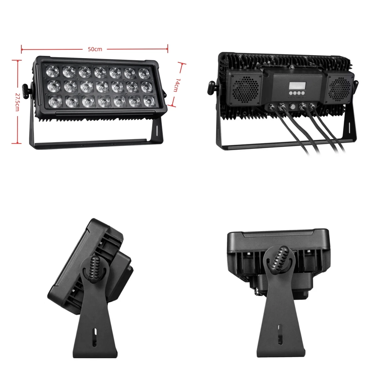 

4X IP65 Waterproof LED Flood Wash Beam Light 21x18W RGBWA UV 6in1 Outdoor Stage Llight DMX512 CRI 80 Wedding Party Disco Church