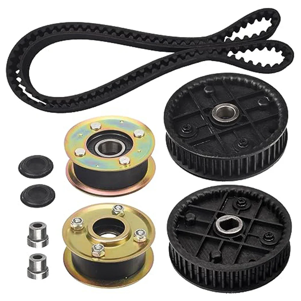 

Комплект сменного шкива газонокосилки включает в себя 2 шкива, 2 звездочки и 1 ремень для улучшенного направления.